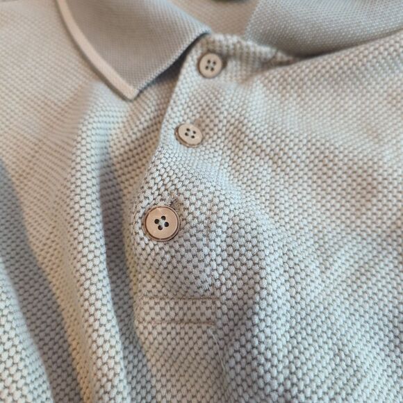 Tommy Bahama Polo Shirt Mens XXL Beige Silk Blend Short Sleeve Casual - Picture 7 of 7